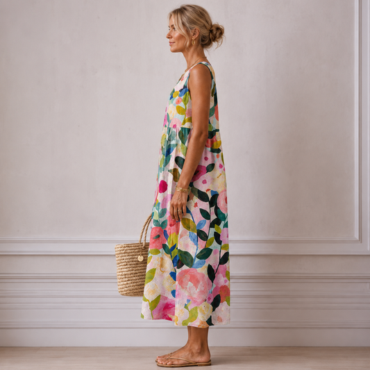 Alana™️ | Vestido Midi Floral