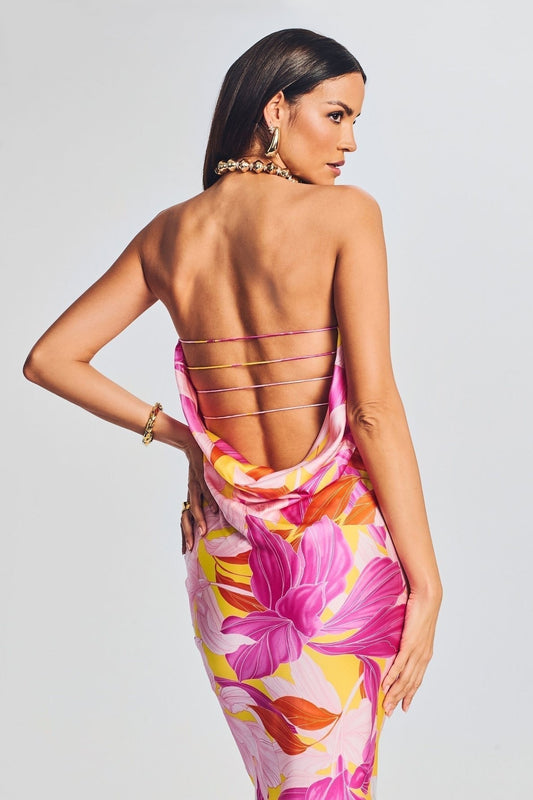 Gianna – Maxi Vestido Strapless de Silueta Minimalista