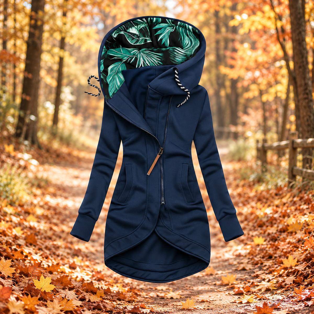 North Western Atelier – Chaqueta larga con capucha
