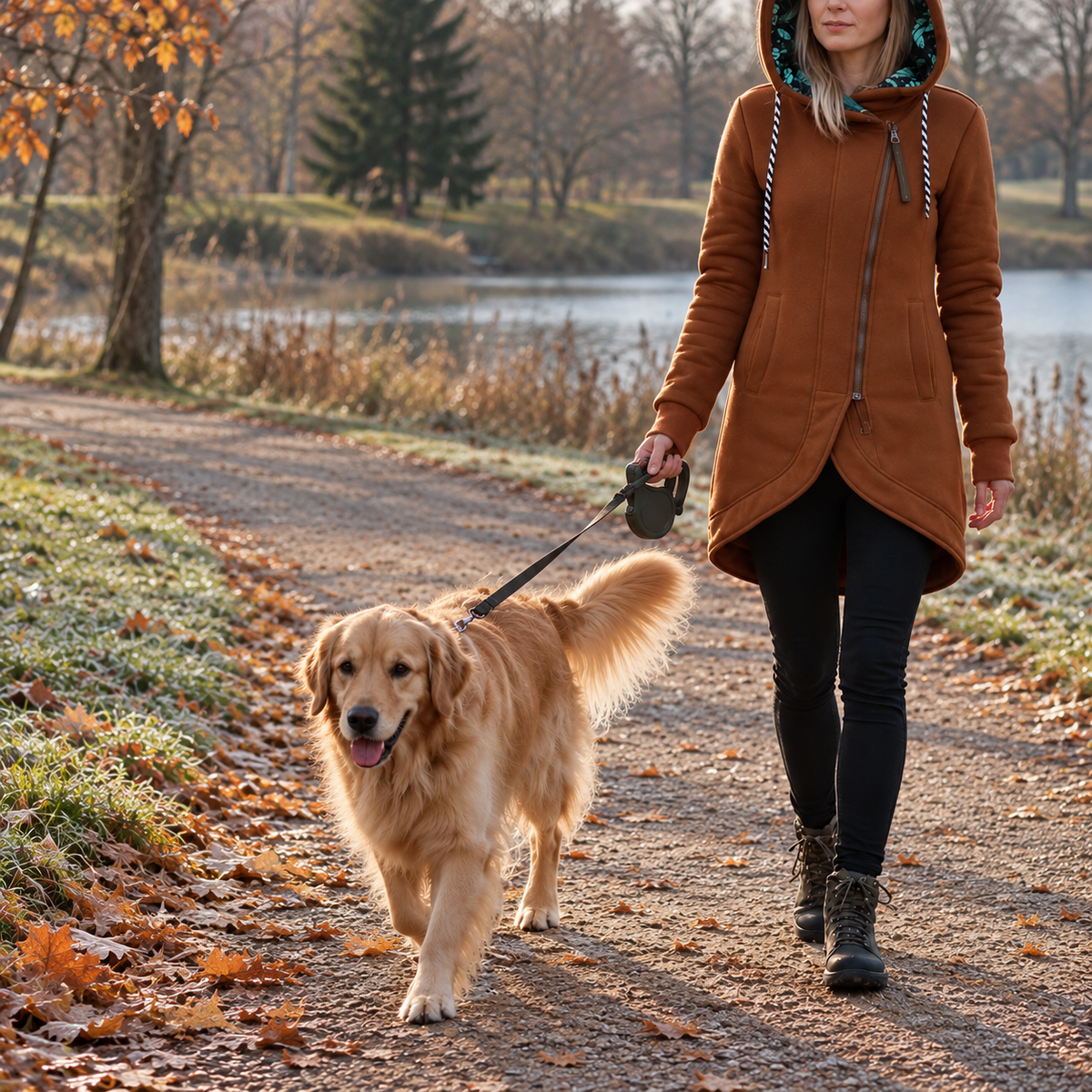 North Western Atelier – Chaqueta larga con capucha