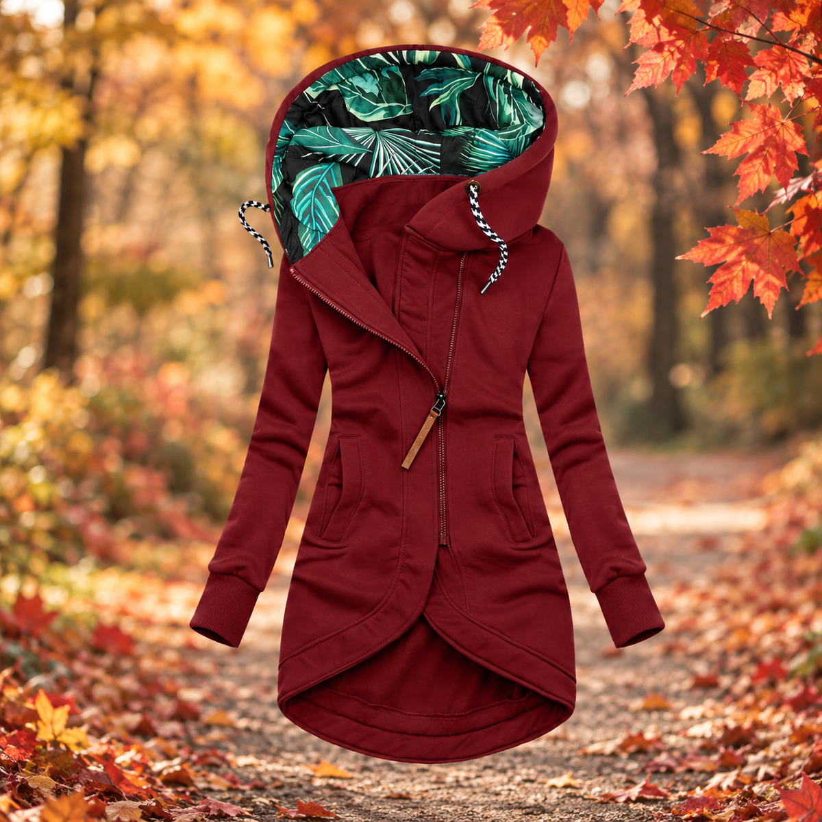 North Western Atelier – Chaqueta larga con capucha