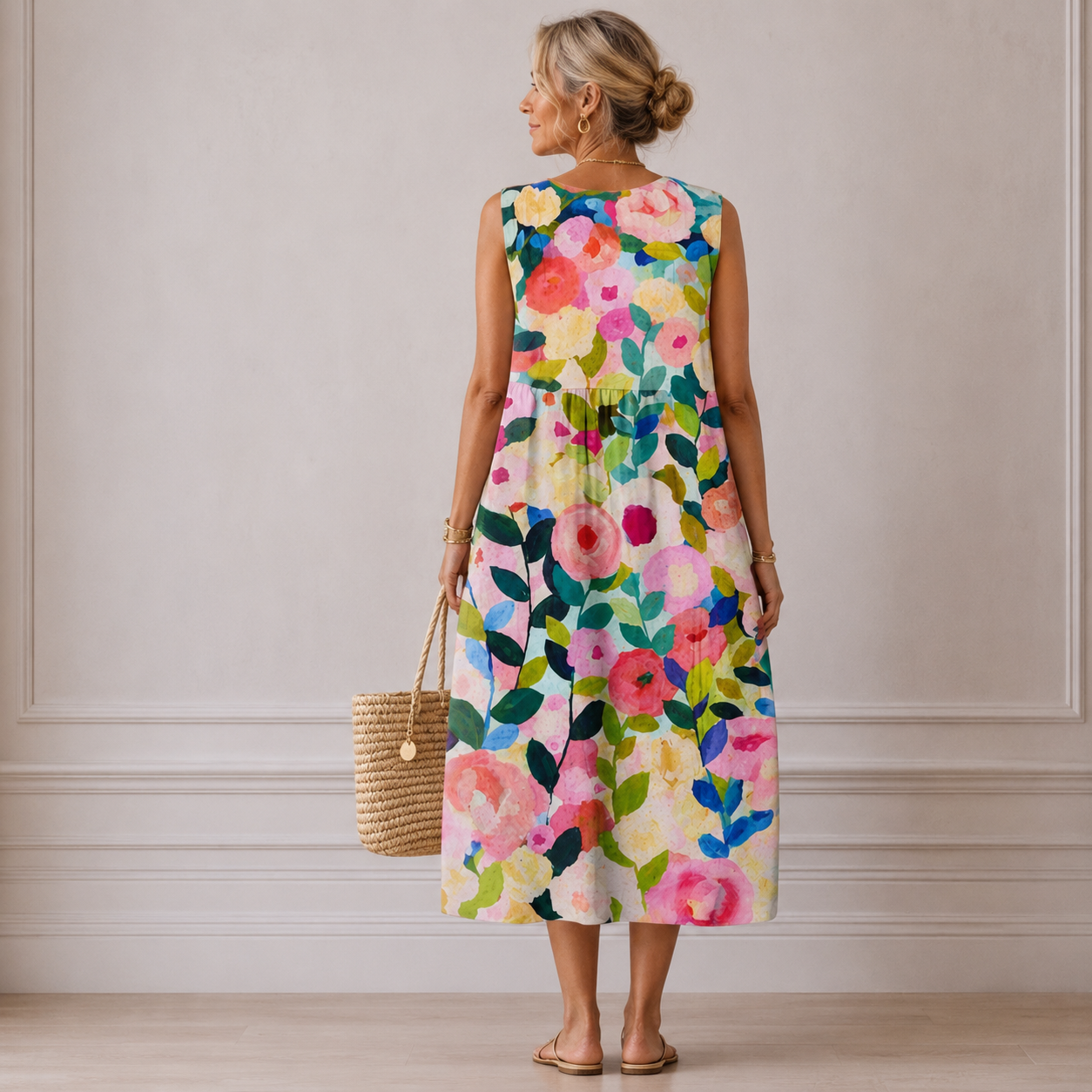 Alana™️ | Vestido Midi Floral