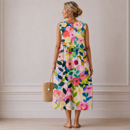 Alana™️ | Vestido Midi Floral